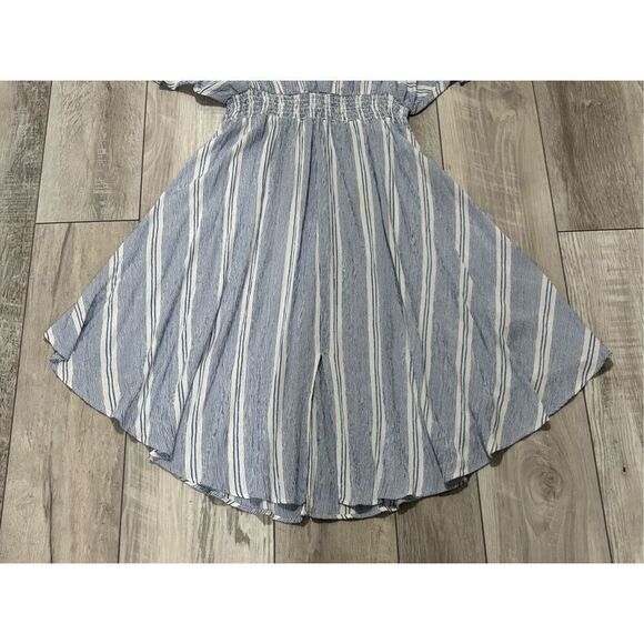 Nostalgia, blue and white striped summer dress size M - Picture 6 of 11